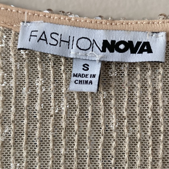 🌟Host Pick🌟Fashion Nova Ready to Sparkle Sequin Jumpsuit and Long Cardigan - Picture 4 of 17